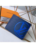 Louis Vuitton Men's Epi Leather Multiple Wallet With Oversized LV M67908 Blue