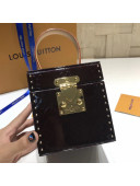 Louis Vuitton Studs Monogram Vernis Leather Bleecker Box Vintage Bag Deep Burgundy