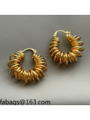 Bottega Veneta Hoop Earrings Gold 2021 110884