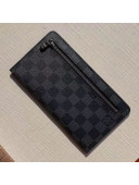 Louis Vuitton Men's Brazza Wallet in Damier Graphite Canvas N63049 2020