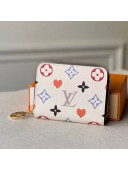 Louis Vuitton Game On Zippy Coin Purse Wallet in White Monogram Canvas M80305 2020