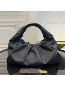 Bottega Veneta Large BV Jodie Leather Hobo Bag Black 2020
