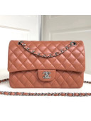 Chanel Lambskin Medium Classic Flap Bag A1112 Tan