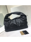 Bottega Veneta Small BV Jodie Leather Hobo Bag Black 2020