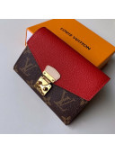Louis Vuitton Pallas Compact Wallet M67478 Red