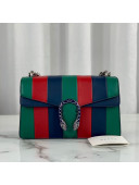 Gucci Dionysus Striped Leather Small Shoulder Bag 400249 Multicolor/Green 2020
