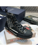 Dior B23 High-top Sneakers in Black Oblique Canvas 18 2020 (For Women and Men)