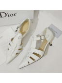 Dior Sauvage Calfskin Strap Pumps White 2019