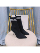 Balmain Knit Ankle Boots Black 2021 120403