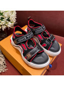 Louis Vuitton LV Archlight Contrasting Sporty Sandals Red 2020