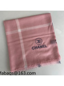 Chanel Cashmere Sqaure Scarf 110x110cm Pink 2021 21100759