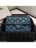 Chanel Quilted Lambskin Flap Bag AS1202 Green 2019