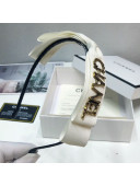 Chanel Bow Headband Hair Accessory White 2021 01
