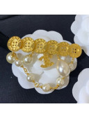 Chanel Buttons Brooch AB4453 Gold 2020