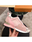 Louis Vuitton Run Away Sneaker 1A4XNL Pink/Damier Azur Canvas 2019(For Men and Women)