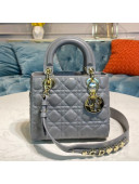 Dior My ABCDior Mini Bag in Grey Cannage Lambskin 2020