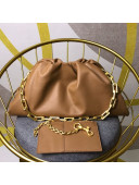 Bottega Veneta Large The Pouch Chain Shoulder Bag Brown 2019