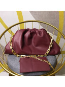Bottega Veneta Large The Pouch Chain Shoulder Bag Burgundy 2019