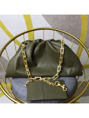 Bottega Veneta Large The Pouch Chain Shoulder Bag Green 2019