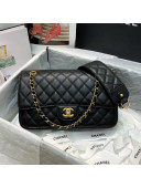 Chanel Quilted Calfskin Flap Bag AS2229 Black Leather 2020