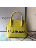 Balenciaga Ville Top Handle Bag XXS Yellow 2018