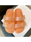 Balenciaga Transparent TPU Flat Sandals Pink 2021