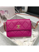 Chanel Quilted Lambskin Small Flap Bag AS2299 Purple 2020