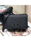 Dior 30 Montaigne Ultra-Black CD Leather Flap Bag All Black 2019