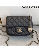 Chanel Quilted Leather Flap Bag with Crystal Ball AS1786 Black 2020