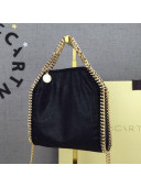 Stella McCartney Tiny Falabella Tote Bag 18cm Black/Gold 2020