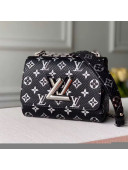 Louis Vuitton Twist PM Monogram Python Leather Bag N96931 Black 2019