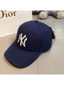 New York NY Canvas Baseball Hat Blue 2021