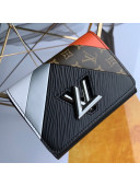 Louis Vuitton Twist Graphic Tape Compact Flap Wallet M67799 Black 