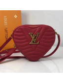 Louis Vuitton Calfskin Heart Bag New Wave Bag M52794 Red 2019