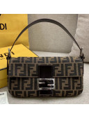 Fendi FF Pattern Canvas Vintage Baguette Bag