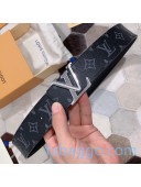 Louis Vuitton Black Monogram Canvas Belt 40mm with LV Buckle 2020