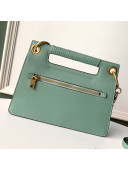 Givenchy Small Whip Top Handle Bag in Smooth Leather Green 2019