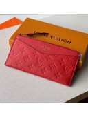 Louis Vuitton Pochette Mélanie BB Pouch in Red Monogram Leather M68712 2020