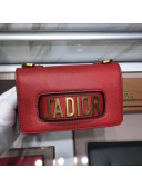 Dior Mini J'adior Flap Bag In Calfskin Red 2018