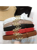Chanel Calfskin Belt 30mm with Cutout Pearl CC Buckle 5 Colors 2020