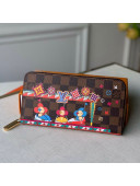 Louis Vuitton Christmas Zippy Wallet in Damier Ebene Canvas N60403 2020