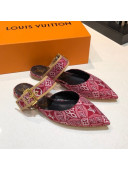 Louis Vuitton Since 1854 Sofia Flat Mules 1A8NWP Red 2021