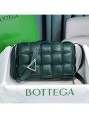 Bottega Veneta Padded Cassette Medium Crossbody Messenger Bag Dark Green 2020