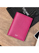 Celine Grained Calfskin Pocket Organizer Rosy 2020