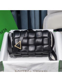 Bottega Veneta Padded Cassette Medium Crossbody Messenger Bag Black/Gold 2020