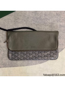 Goyard Folding Leather Clutch 020169 Grey 2021