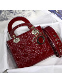 Dior MY ABCDior Small Bag in Patent Leather Burgundy 2019