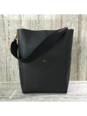 Celine Sangle Bucket Bag in Soft Grained Calfskin Black 2018