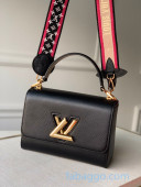 Louis Vuitton Twist MM Bag in Epi Leather M57050 Black 2020