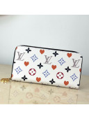 Louis Vuitton Game On Zippy Wallet in White Monogram Canvas M80323 2020